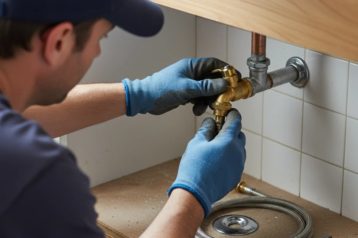 Shutoff valve and fitting work during Emergency Plumbing in Powell
